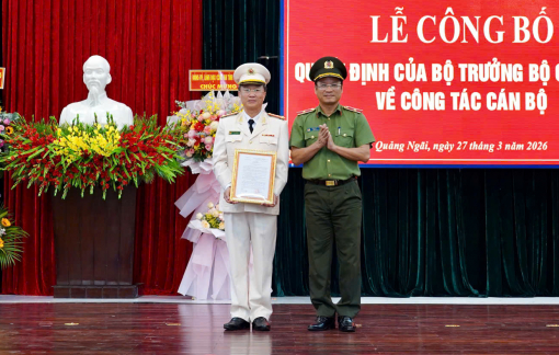 Phó giám đốc Công an Đà Nẵng làm Phó giám đốc Công an tỉnh Quảng Ngãi