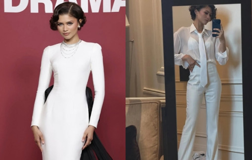 Zendaya biến trang phục cưới thành phong cách đời thường