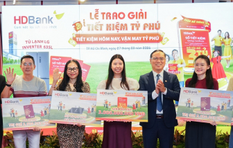 HDBank trao giải “Tiết kiệm tỉ phú”: Nhân bội niềm vui từ những giá trị tích lũy