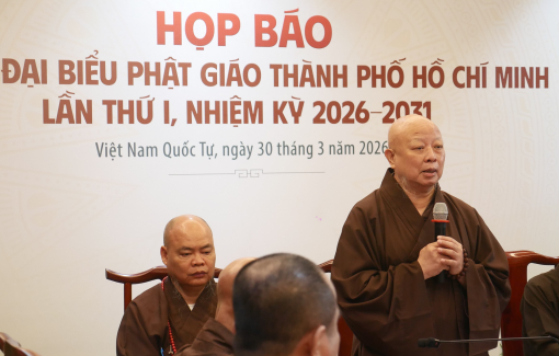 Đại hội đại biểu Phật giáo TPHCM, lần thứ I, nhiệm kỳ 2026 - 2031 được chọn làm Đại hội điểm