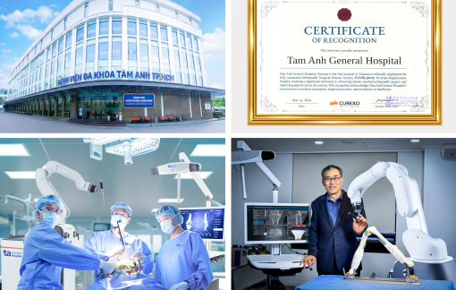 Việt Nam lần đầu có Robot AI thay khớp “siêu thao tác” tại Bệnh viện Tâm Anh