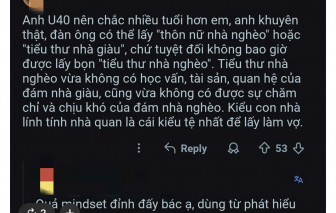 Thà chọn cô đơn, còn hơn cưới 'tiểu thư nhà nghèo'?