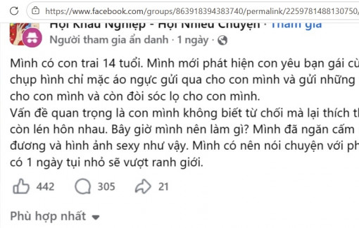 Xem điện thoại của con trai học lớp 8, mẹ choáng váng vì tin nhắn, hình ảnh 18+