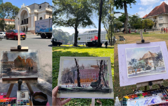 Người trẻ vẽ TPHCM bằng ký họa đô thị