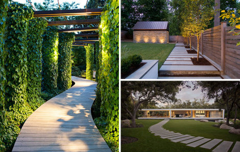 Lối đi bộ và đường dẫn hiện đại, sáng tạo tiện dụng cho không gian sống