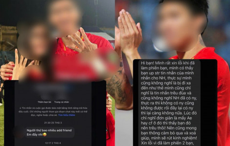 Nam cầu thủ nổi tiếng nhắn tin trêu chọc cô gái lạ: Hạnh phúc không phải trò đùa!