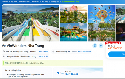 Cách đặt vé vui chơi VinWonder ở Nha Trang và Phú Quốc