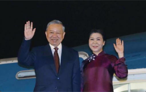 Tổng bí thư, Chủ tịch nước Tô Lâm và Phu nhân lên đường thăm cấp Nhà nước đến Trung Quốc