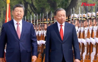 Lễ đón trọng thể Tổng bí thư, Chủ tịch nước Tô Lâm thăm cấp Nhà nước đến Trung Quốc