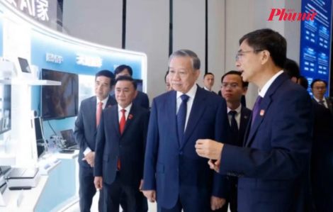 Tổng bí thư, Chủ tịch nước Tô Lâm thăm Trung tâm Hợp tác đổi mới trí tuệ nhân tạo Trung Quốc – ASEAN