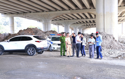 Thi công mất an toàn, chủ đầu tư dự án Vành đai 3 bị CSGT Rạch Chiếc lập biên bản