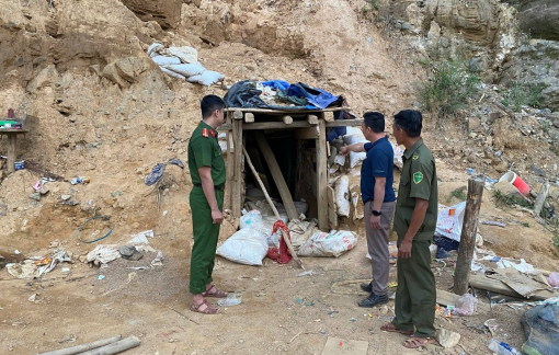 Phát hiện 2 hầm vàng đang khai thác trái phép ở Đà Nẵng