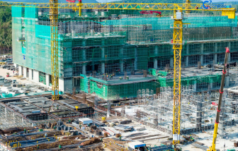 Hoàn thành hơn 90% kết cấu bê tông cốt thép của Trung tâm hội nghị và triển lãm APEC ở Phú Quốc