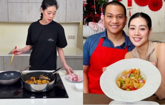 Sao Việt vào bếp: Hoa hậu Khánh Vân là 'cao thủ bếp núc' với thực đơn chuẩn vị nhà