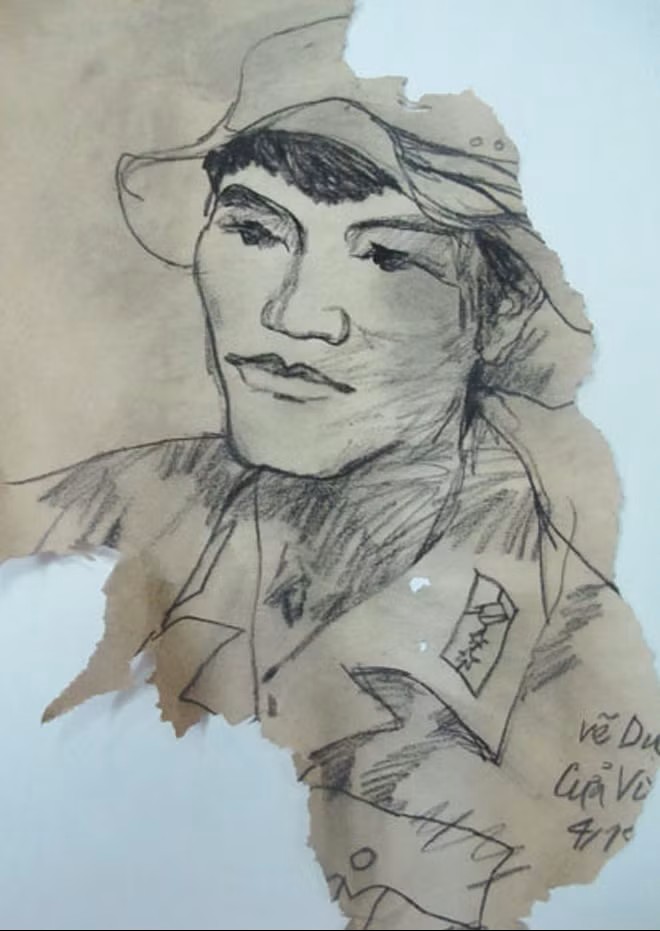 Ký họa liệt sĩ Duyệt