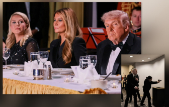 Ông Trump được đưa đi khẩn cấp sau vụ nghi nổ súng tại tiệc của Nhà Trắng