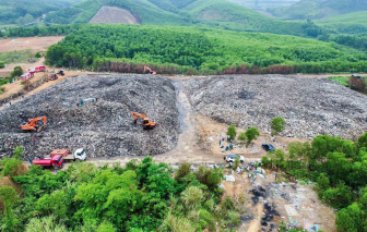 Bãi rác sinh hoạt rộng 2ha được dập tắt sau hơn 10 ngày cháy âm ỉ