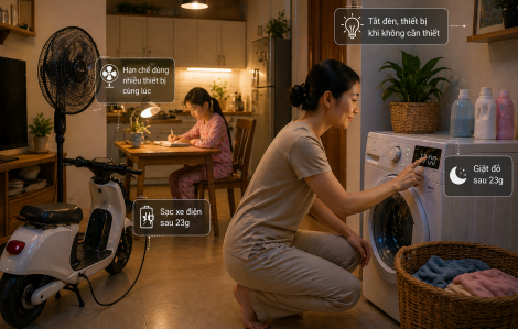 Đổi nhịp sinh hoạt là cách gia đình tôi dùng điện hợp lý hơn