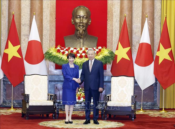 Tổng Bí thư, Chủ tịch nước Tô Lâm hội kiến Thủ tướng Nhật Bản Takaichi Sanae - Ảnh: Thống Nhất/TTXVN