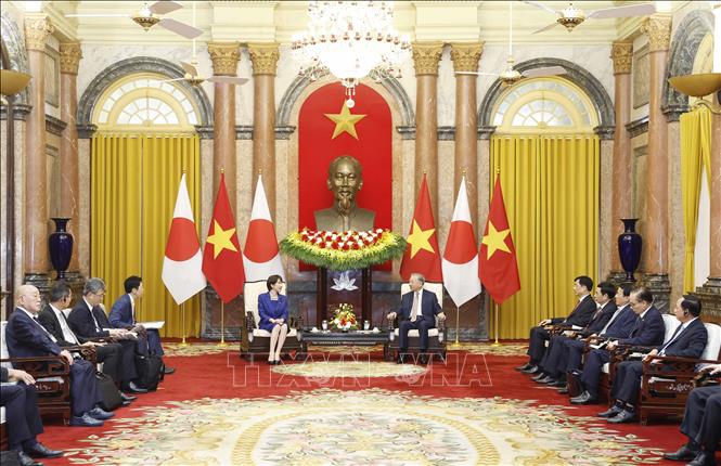 Tổng Bí thư, Chủ tịch nước Tô Lâm hội kiến Thủ tướng Nhật Bản Takaichi Sanae - Ảnh: Thống Nhất/TTXVN