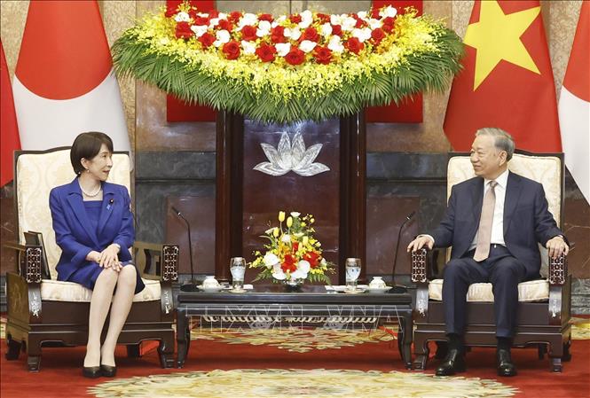 Tổng Bí thư, Chủ tịch nước Tô Lâm hội kiến Thủ tướng Nhật Bản Takaichi Sanae - Ảnh: Thống Nhất/TTXVN