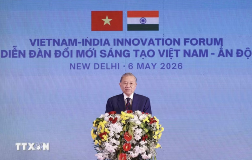 Tổng Bí thư, Chủ tịch nước Tô Lâm phát biểu tại Diễn đàn Đổi mới sáng tạo Việt Nam-Ấn Độ