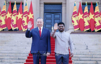 Lễ đón trọng thể Tổng bí thư, Chủ tịch nước Tô Lâm thăm cấp Nhà nước Sri Lanka