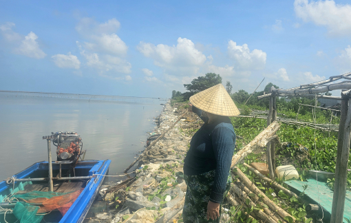 An Giang đề xuất 20 tỉ đồng để khắc phục tình trạng sạt lở đê biển