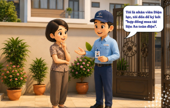 Lại xuất hiện chiêu giả danh ngành điện ép mua tài liệu “An toàn điện”