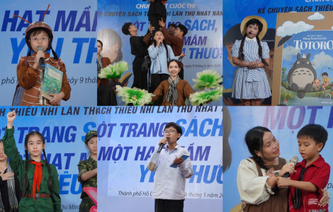 Những 'hạt mầm yêu thương' tỏa sáng ở Chung kết cuộc thi Kể chuyện sách thiếu nhi