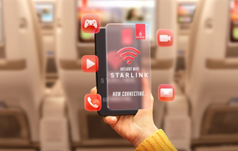 Emirates nâng tầm kết nối với Wi-Fi Starlink trên máy bay A380