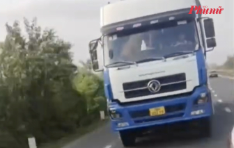 Phớt lờ hiệu lệnh kiểm tra, tài xế xe tải lạng lách gần 5km để tránh CSGT