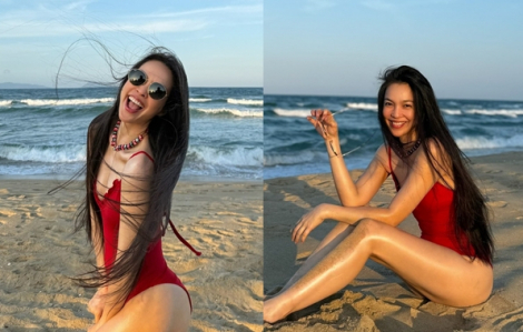 Hiền Thục U50 diện áo tắm 'nuột' như gái đôi mươi