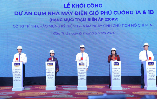 Cần Thơ khởi công cụm nhà máy điện gió với tổng vốn đầu tư 9.139 tỉ đồng