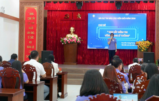 Hội thi báo cáo viên giỏi “Son sắt niềm tin - Vững vàng lý tưởng”
