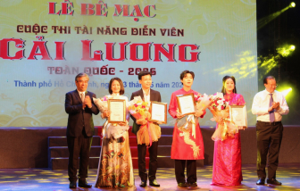 Trọng Nhân, Bích Trâm, Hoàng Nghi, Ngân Hà đạt giải Nhất cuộc thi Tài năng Diễn viên Cải lương toàn quốc 2026