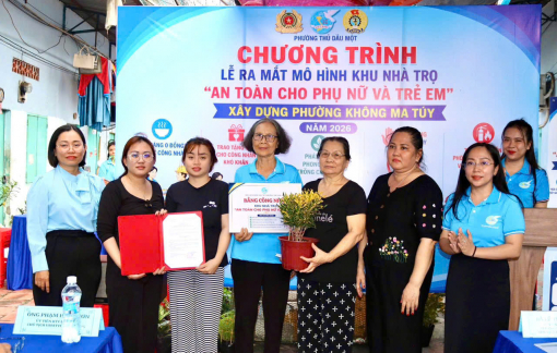 Phường Thủ Dầu Một ra mắt mô hình nhà trọ an toàn cho phụ nữ, trẻ em