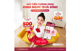 Cơ hội trúng 500 triệu đồng khi gửi tiền dự thưởng trên Agribank Plus