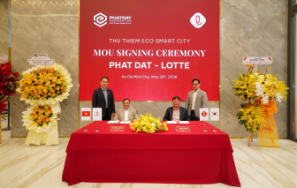 Phát Đạt và Lotte ký kết biên bản ghi nhớ hợp tác dự án Thu Thiem Eco Smart City