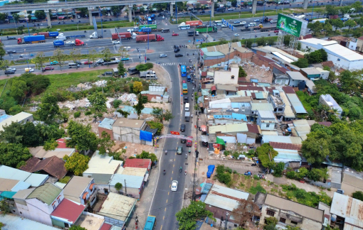 Mặt bằng đoạn 1 và 2 Vành đai 2 TPHCM mới đạt 61%