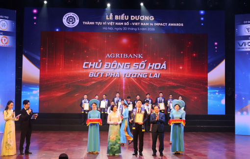 Agribank được vinh danh thành tựu tác động vì Việt Nam số 2026