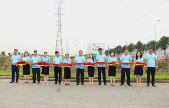Xã Bàu Bàng khánh thành “Vườn hoa Đại đoàn kết”, lan tỏa phong trào sống xanh