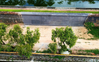 Tường Hoàng thành thời Nguyễn đổ sập do mưa lũ bây giờ ra sao?