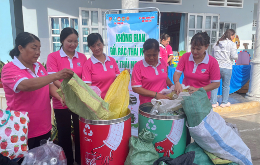 Phụ nữ Cần Giờ lan tỏa thông điệp sống xanh từ những việc làm thiết thực