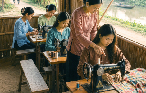 Những lớp học cắt may ngày ấy…