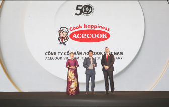 Acecook Việt Nam tiếp tục được vinh danh vào Top 50 doanh nghiệp phát triển bền vững tiêu biểu Việt Nam 2026 nhờ nỗ lực giảm thiểu rác thải