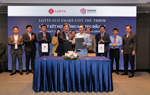 Lotte và Phát Đạt chính thức ký kết Hợp đồng Hợp tác Đầu tư dự án Lotte Eco Smart City Thu Thiem