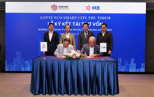 MB Bank tài trợ toàn bộ phần vốn tham gia của Phát Đạt tại dự án Lotte Eco Smart City Thu Thiem
