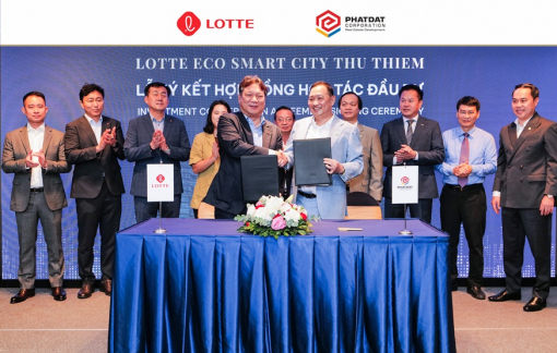 Phát Đạt hoàn tất thanh toán đợt 1 hơn 513 tỉ đồng tại dự án Lotte Eco Smart City Thu Thiem