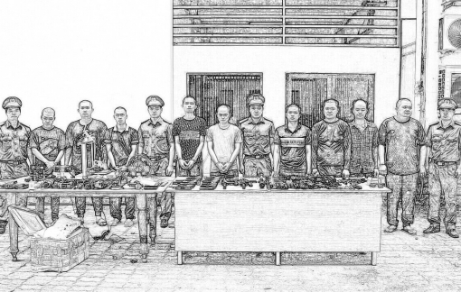 Xóa đường dây chế tạo, mua bán tàng trữ trái phép vũ khí quân dụng